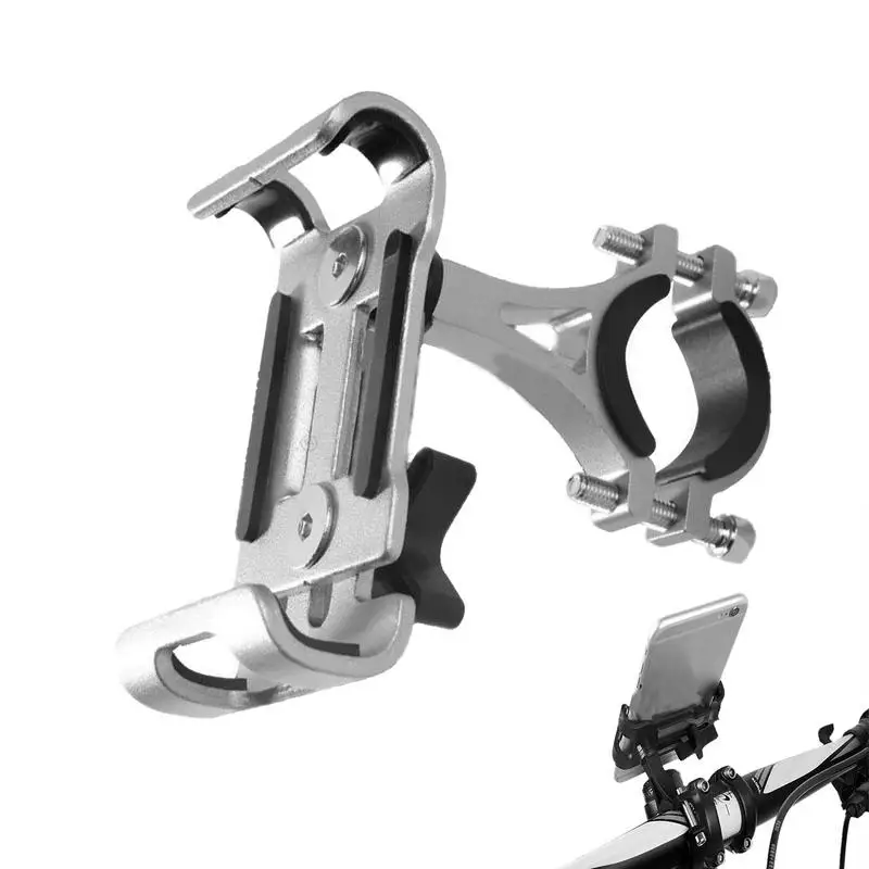 

Мотоциклетный держатель для телефона, металлический мотоциклетный держатель для телефона на руль, универсальные противоскользящие держатели для сотового телефона, совместимые с 3,5-дюймов