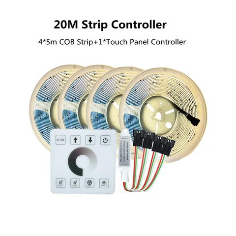 ASMTLED WS2811 COB бегущая вода светодиодная лента 24В холодный белый 360 светодиодов/м