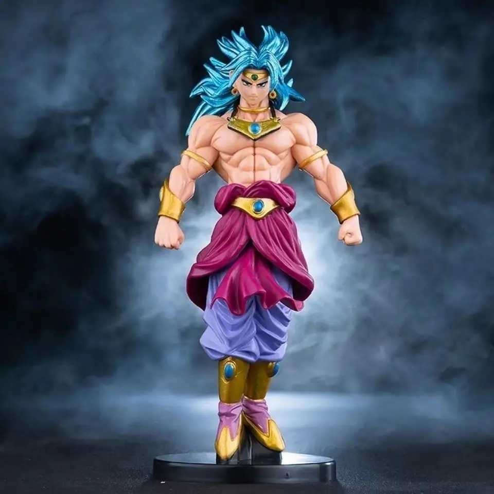 

Bandai Dragon Ball Blue Hair Broly Anime Garage Kits Model Case Gift