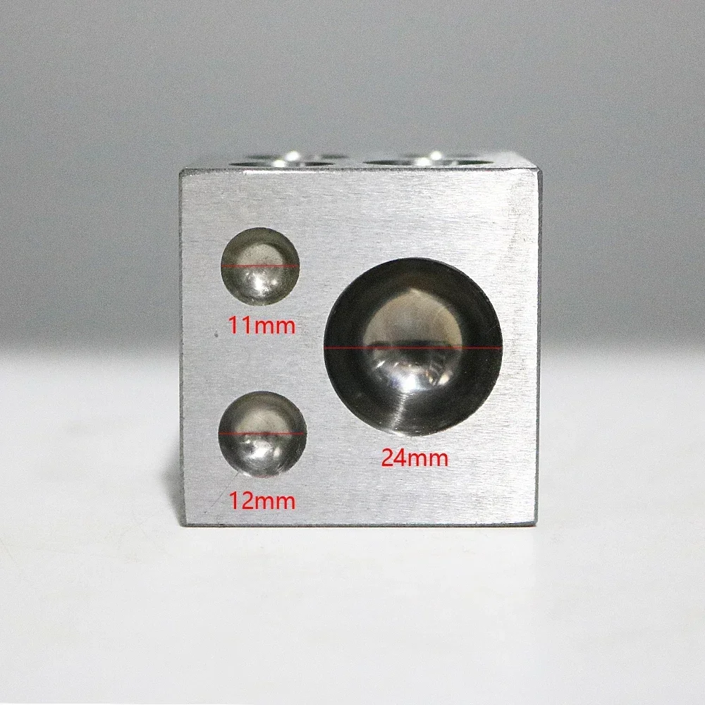 Фото PHYHOO Dapping Block Square, полости из полированной высокоуглеродистой стали, инструменты для изготовления колоколов и штамповки для изготовления ювелирных изделий №4