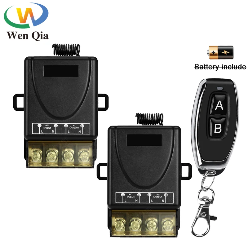 

High Power 433Mhz Universal Wireless Remote Control AC 220V 30A 6600W 1CH RF Receiver Module Transmitter Light Pump Factory