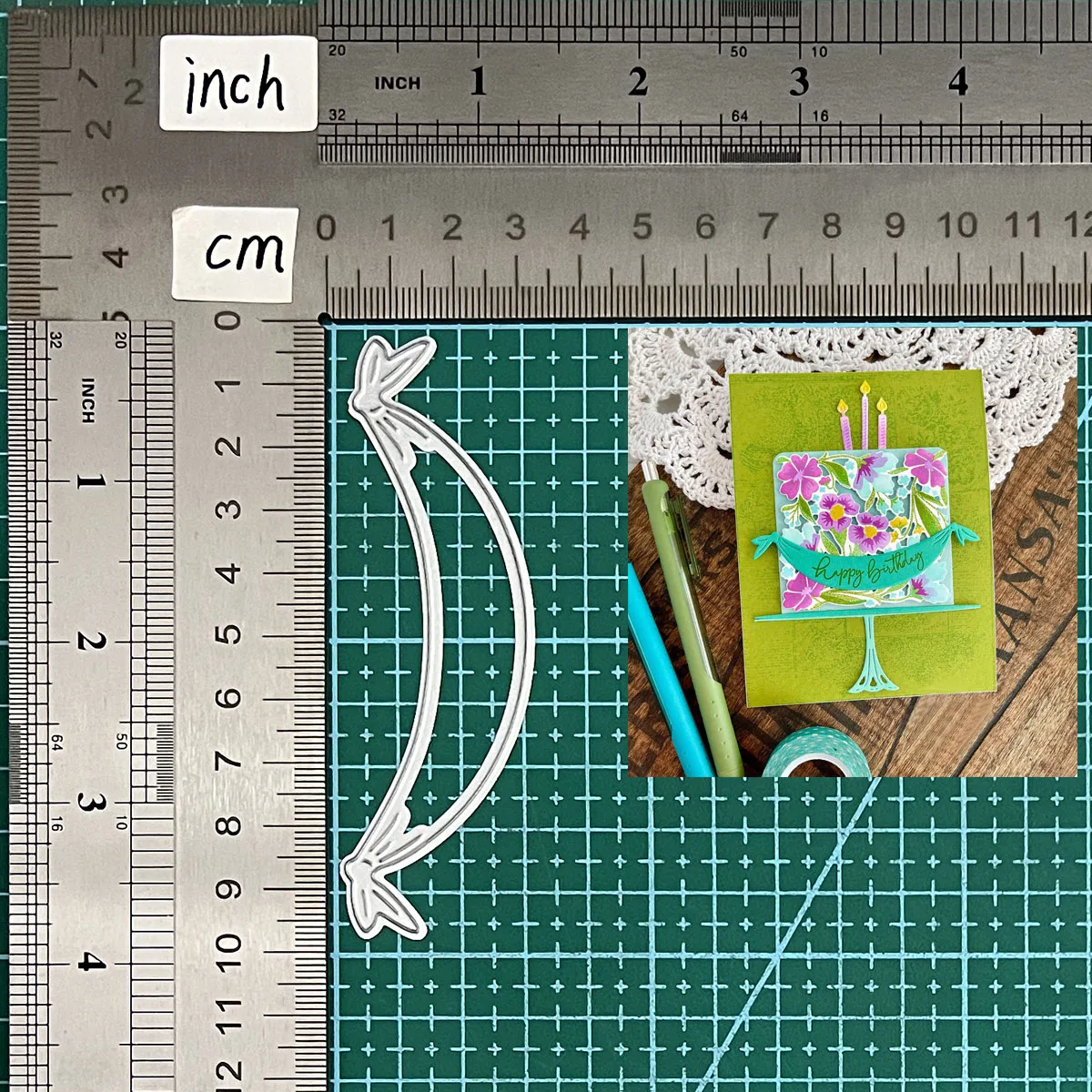 Новые металлические штампы для вырезания торта баннера набор штампов