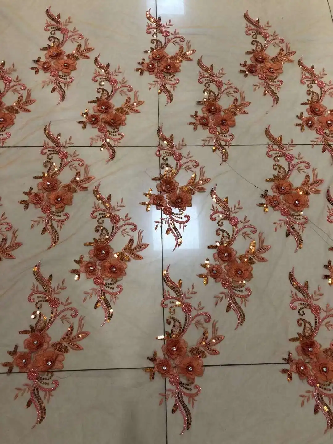 

2023 Высококачественная вышитая французская, цвет шампанского, сетчатая ткань для свадьбы