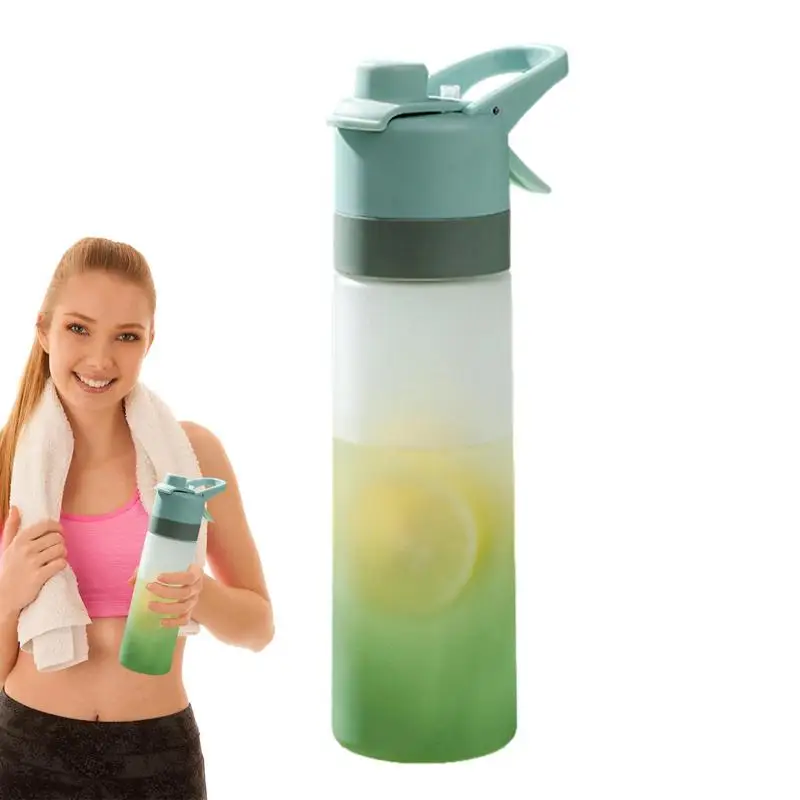 Mist And Drinking Water Bottle Water Bottle With Mist Hydration Outdoor Drinking Spray For Offices Home Yoga Running Hiking Gym