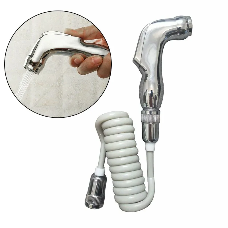 

Hand Held Shower Head Douche Toilet Bidet Spray Wash Jet Shattaf Diverter Kit Toilet Bidet Spray Bathroom Flower Sprinkler Body