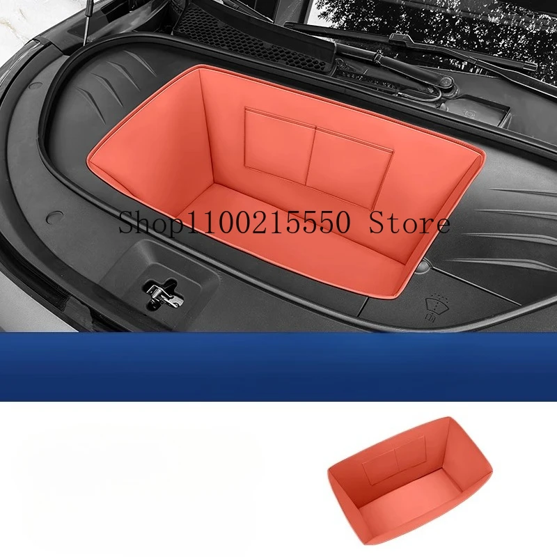 

Для BYD Tang L EV 2025 2026, коврик для хранения переднего багажника автомобиля, кожаный защитный коврик с объемным звуком
