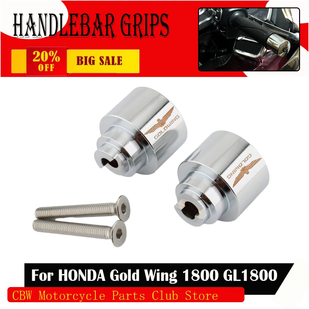 Фото Для HONDA Gold Wing 1800 GL1800 2001-2008 мотоциклетная ручка, вес, ручки для руля, антивибрационная заглушка №1