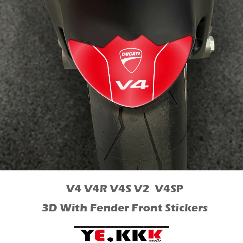 

For Ducati Streetfighter Panigale V4SP V4 V4R V4S 2018-2022 Fender Protection 3D Stereo Sticker Decal Logo