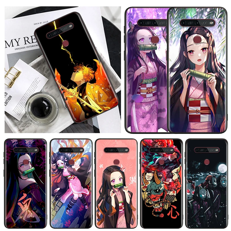 

Demon Slayer Animation Phone Case Black For LG Q60 V60 V50S V50 V40 V35 V30 K92 K71 K61 K62 K51S K42 K41S K50S K22 G8S ThinQ