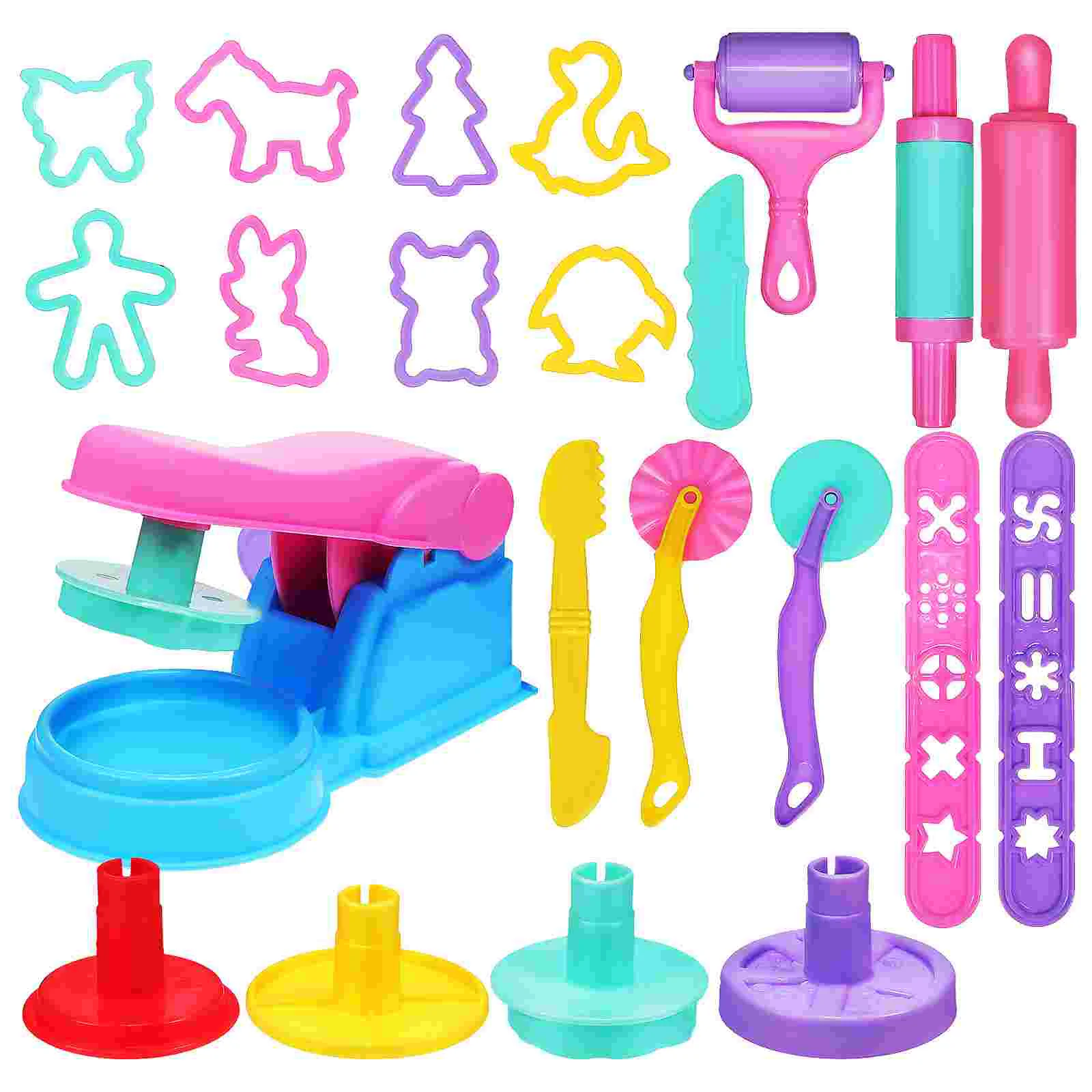 

Dough Tools Molds Clay Playdough Mold Kids Tool Animal Kit Modeling Baking Set Toys Plastic Play Press Sand Rolling Accessories