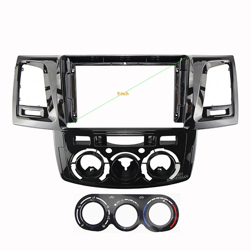 

9 inch Fasxia Car Audio Frame Car Radio Fascia,gps navigation fascia panel is suitable 2005 TOYOTA FORTUNER/ VIGO/ HILUX