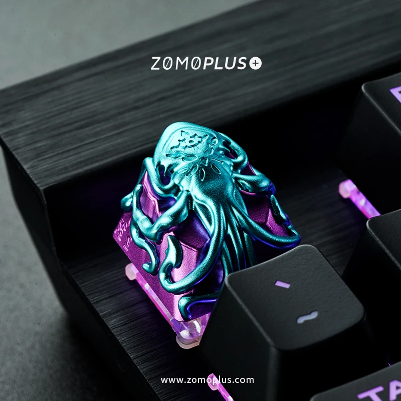 Колпачок для ключей ZOMO Cthulhu, колпачок для ключей Artisan, CNC, анодированный алюминий, совместимый с переключателями Cherry MX stem, аналогичный дизайн