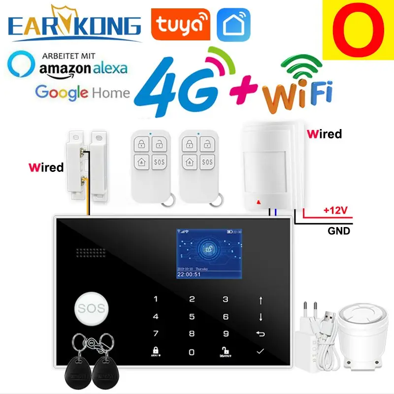 

Earykong 4G домашняя охранная сигнализация