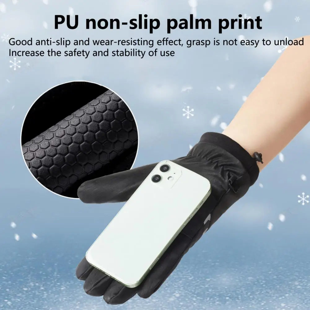 

Cold Protection Adjustable Fastener Tape Winter Outdoor Sport Gloves for Outdoor