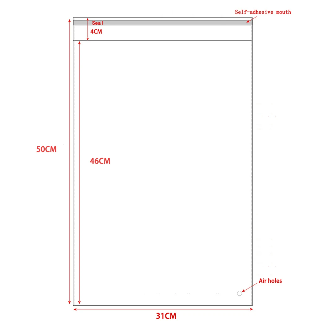 

Прозрачные самоклеящиеся пакеты OPP 50 шт.