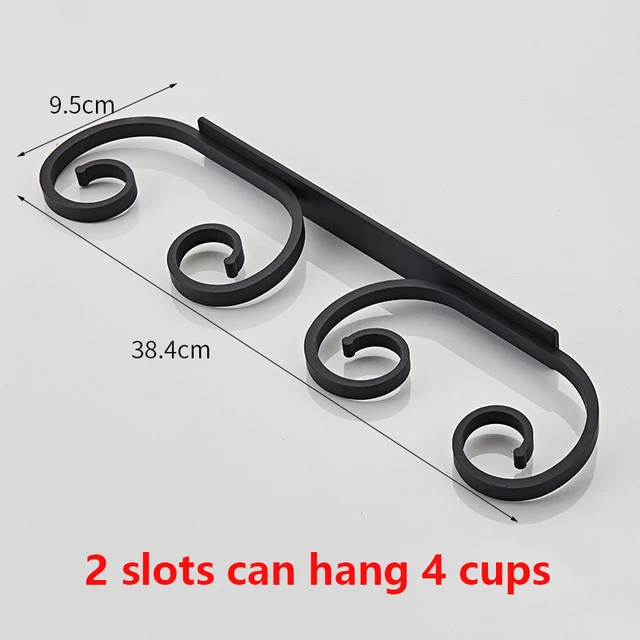 

Черный держатель для бокалов из алюминиевого сплава