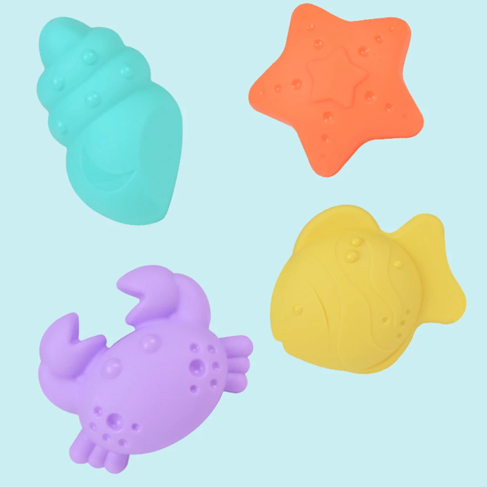 

8PCS Beach Sand Toy Set with Storage Suitcase Water Toy Set for Children Kids Castle Building For Summer Shovel Tool Sets GQ