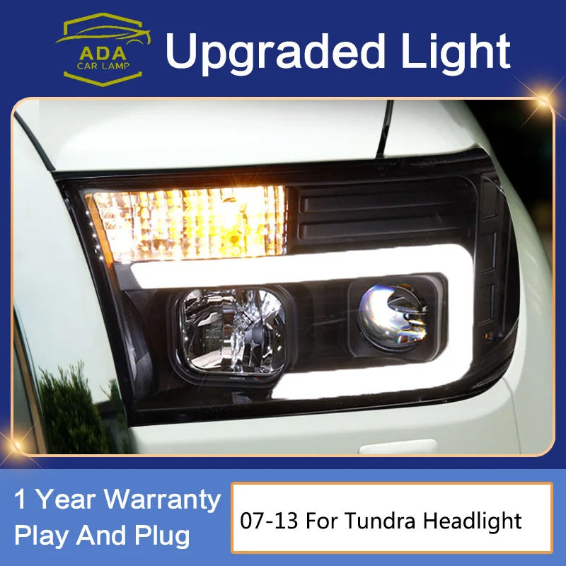 

Front Lamp for Tundra LED Headlight 2007-2013 Headlights Tundra DRL With Dynamic Turn Signal High Beam Angel Eye Projector Lens