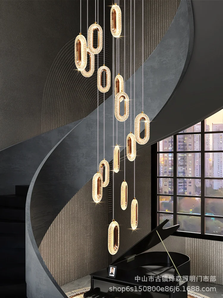 

Винтажная люстра, подвесные Круглые лампы, подвесные светильники, современный потолочный подвесной светильник с птицами, современный стек...