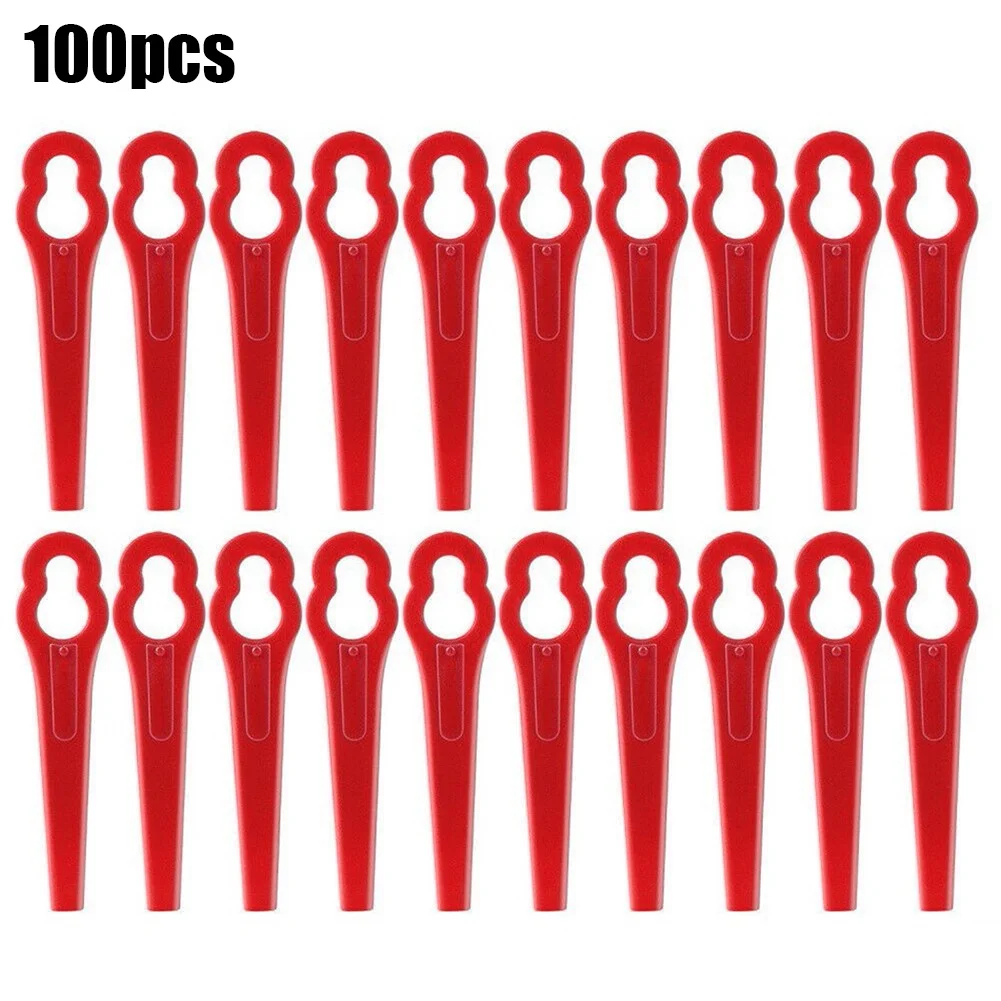 

Gardening Supplies Cutter Blades Lawn Mower Grass Trimmer Blades Garden Electric Tool 100pcs Blade Replacement
