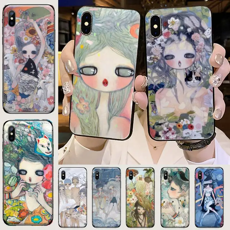 

Selling Aya Takano art painting Phone Case For iphone 12 11 13 7 8 6 s plus x xs xr pro max mini