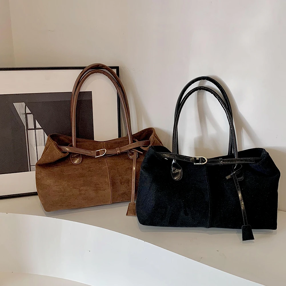 Женская повседневная сумка-тоут из искусственной кожи большая вместительная