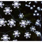 Новый год 2022, декоративная Снежинка, веревка, светодиод 2 метра (78,74 дюйма), 20 светодиодов, освещение, Рождественская сосна, украшение для дома