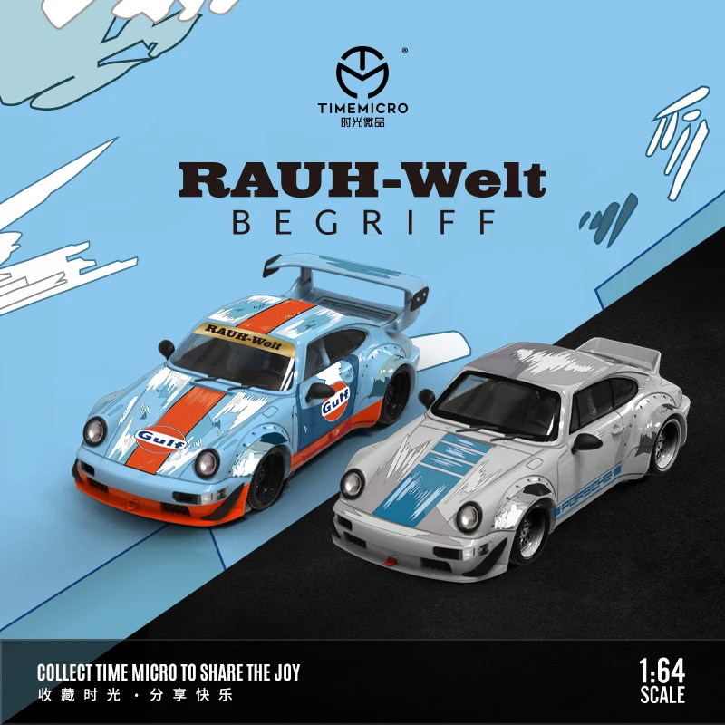 

TM в наличии 1:64 RWB 911 964, карикатура, голф TF7 autobot, Коллекционная модель автомобиля из сплава, миниатюрные машинки, игрушки, время, микро