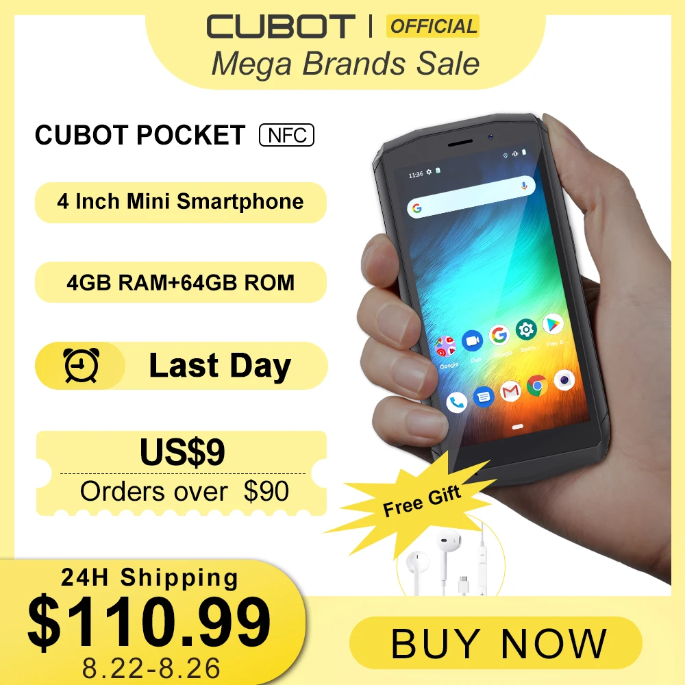 Купить Смартфон Cubot Pocket 4