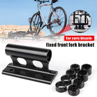 alloy bike fork mount quick release fork mount truck bed bike carrier fixed clip luggage rack for bike truck thru axle carrier