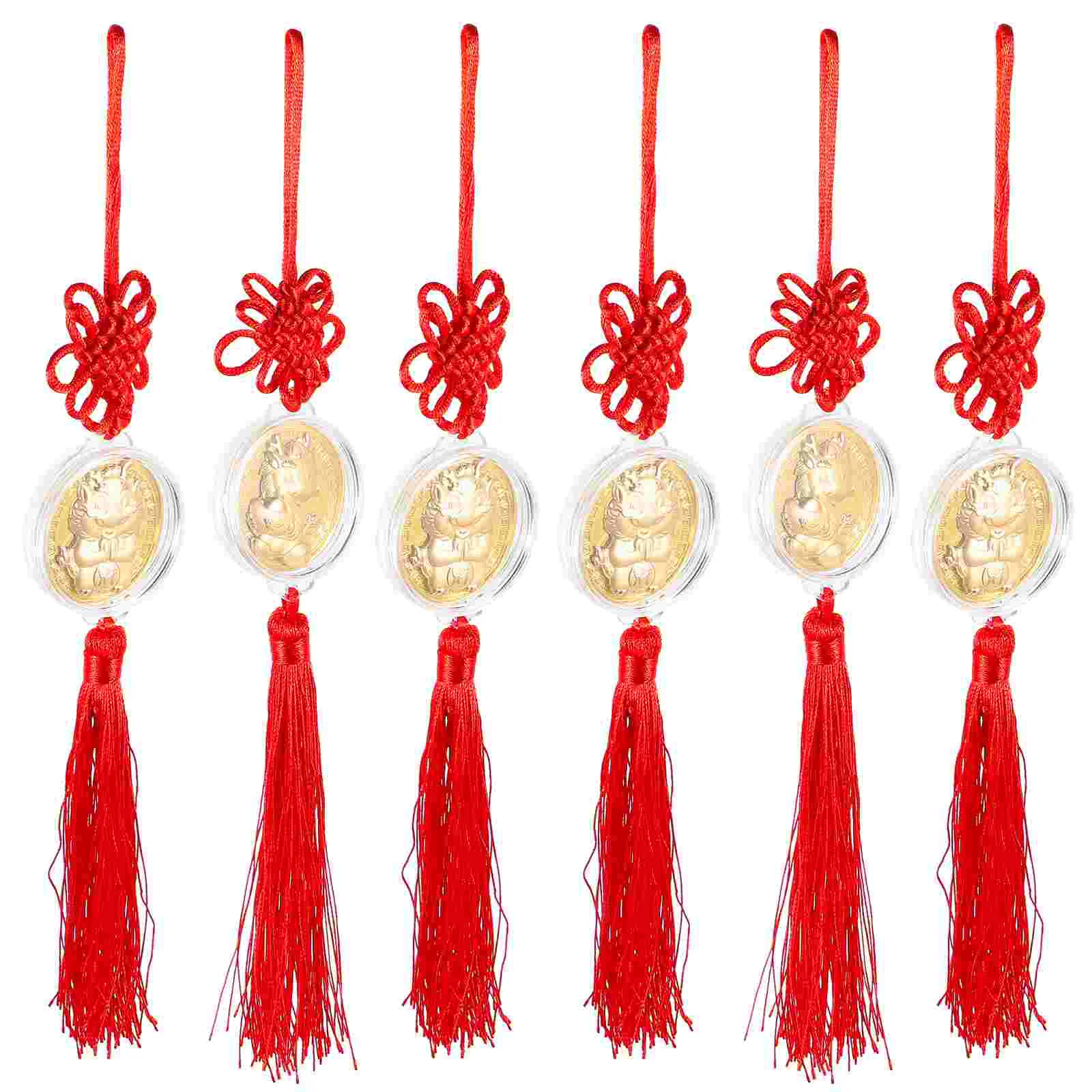 

Gift Hanging Pendants Chinese Festival Ornaments Tassels Bonsai Decor New Year Car Spring Decoration