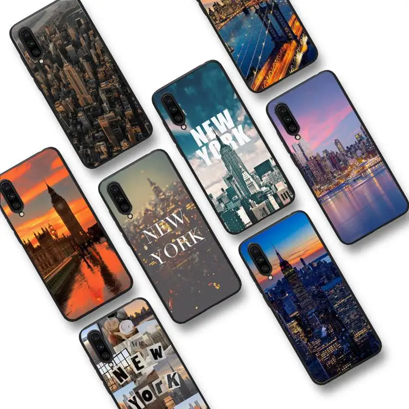 

FHNBLJ NEW YORK city Phone Case for Samsung S20 lite S21 S10 S9 plus for Redmi Note8 9pro for Huawei Y6 cover