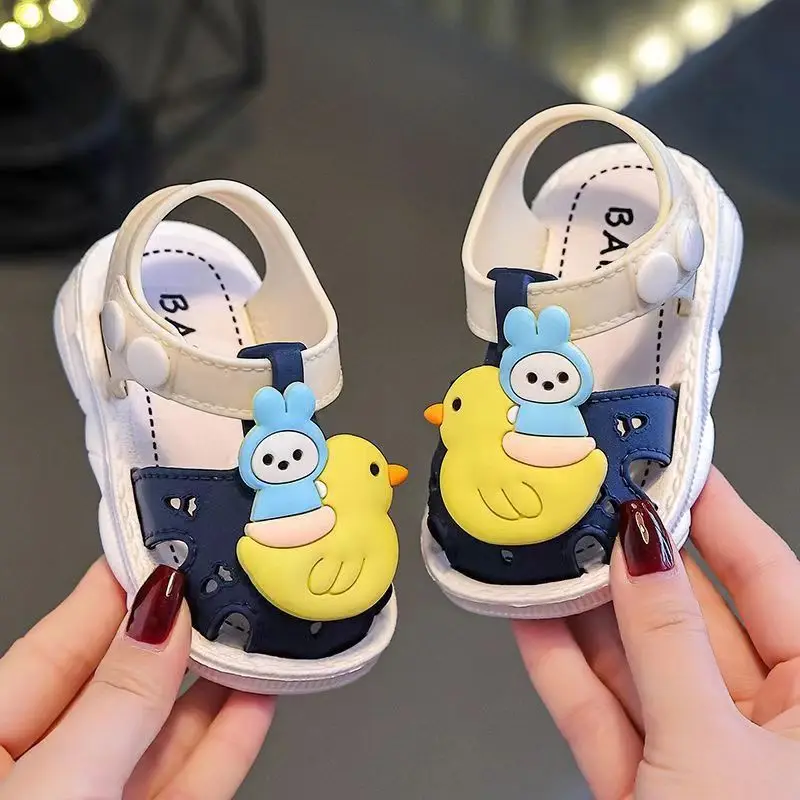 Повседневные Милые Дышащие Сандалии С Героями Мультфильмов Для Маленьких