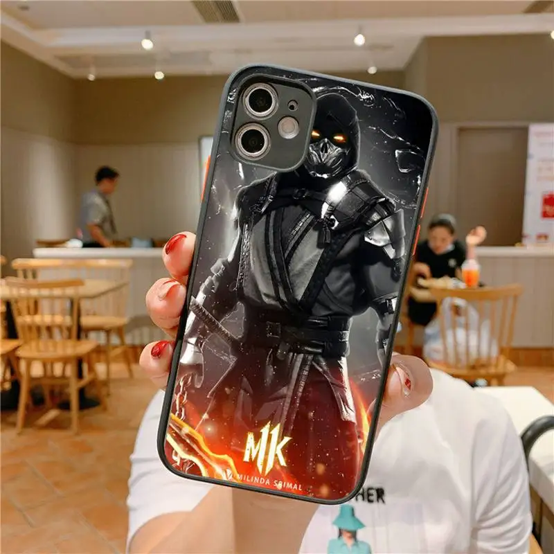 Mortal Kombat Phone Case for iPhone 14 11 12 13 Mini Pro Max 8 7 Plus X XR XS MAX Translucent Matte Cover