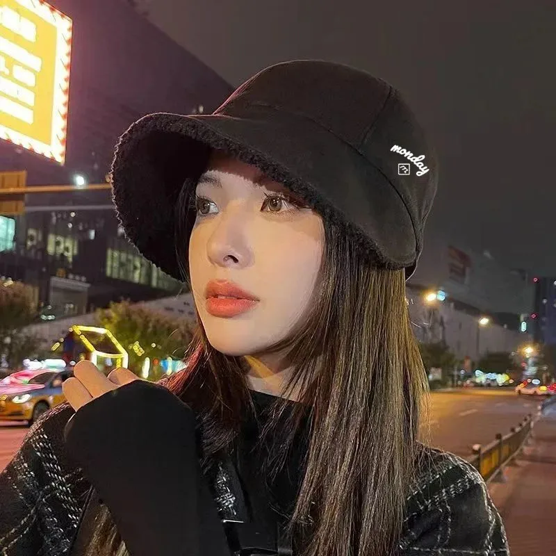 

Шапка для гольфа 여용 어 2023 женская новая шапка для гольфа осень-зима защита от холода Двусторонняя теплая плюшевая шапка для гольфа бейсбола рыбака