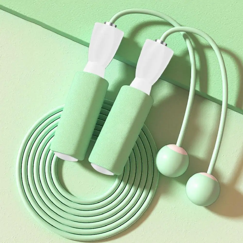 Тренировочная Скакалка с гладкой дугой губчатая ручка двойного использования