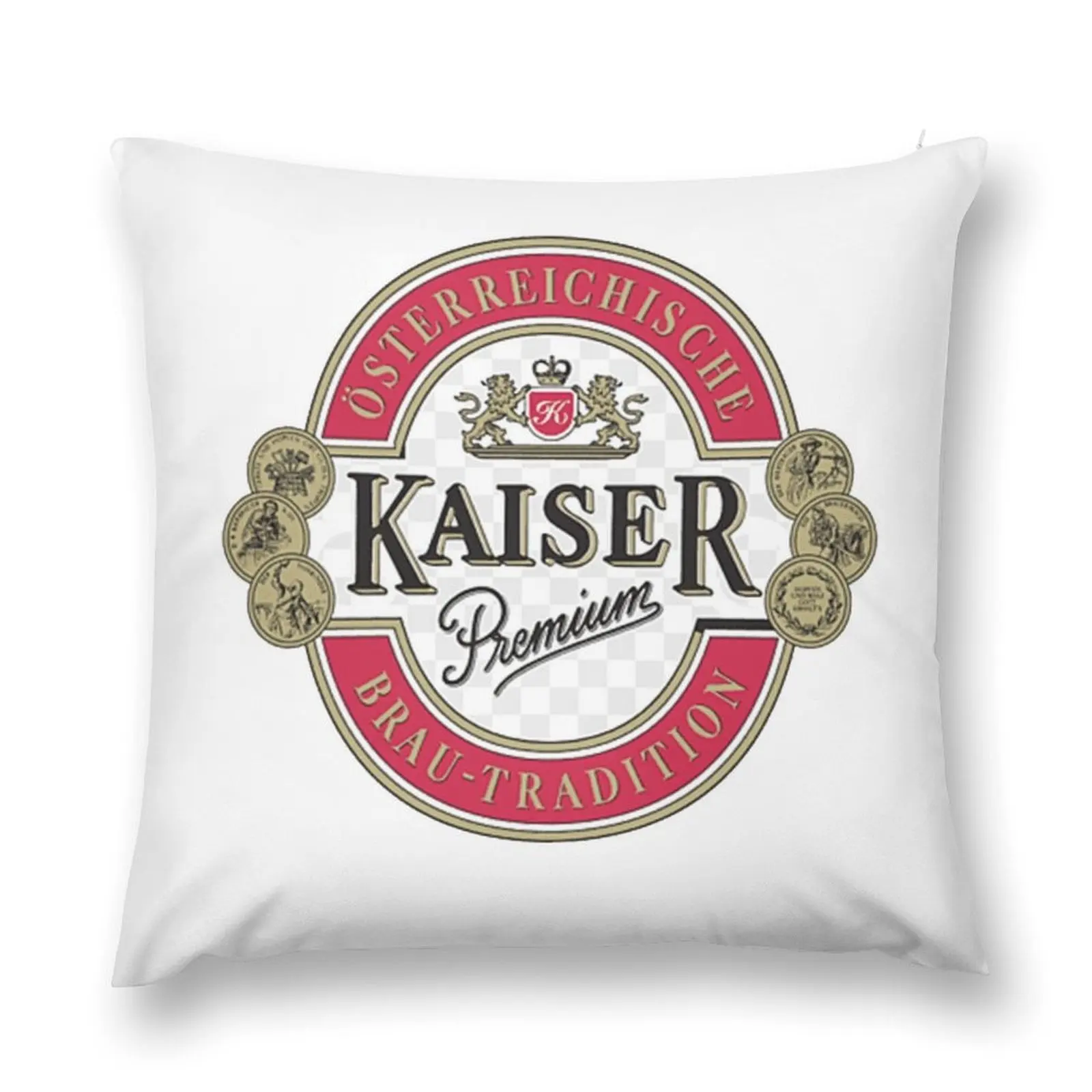 Винтажная Подушка-Braun-wieselburg-henninger-фигурка-Премиум-качество-футболка наволочки