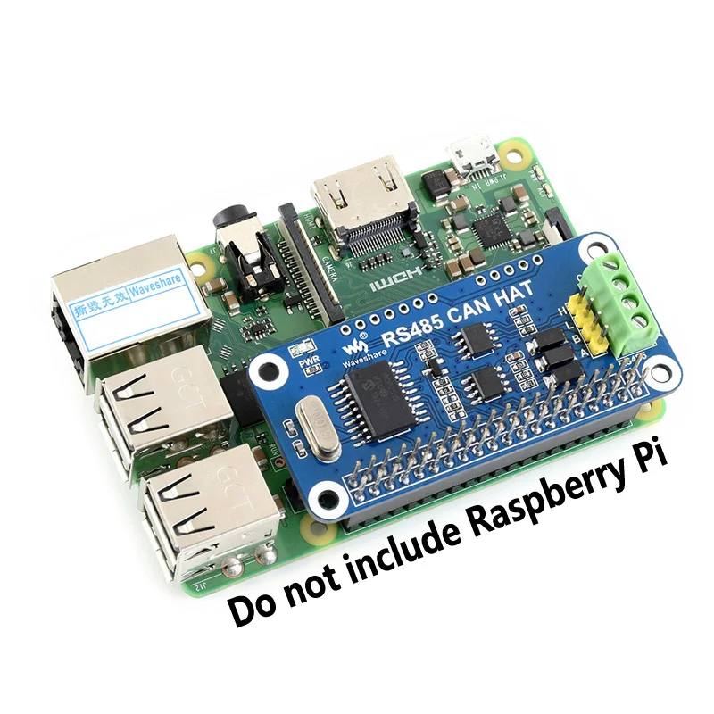 Крышка CAN-HAT Raspberry Pi RS485 обеспечивает стабильную связь на большие расстояния
