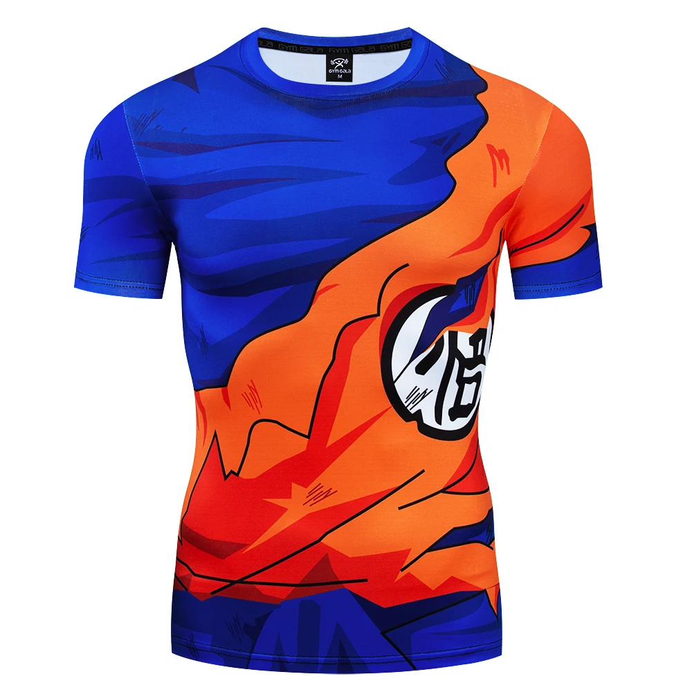 Футболка 3D Goku мужские летние футболки для фитнеса Женский Bjj спортзала Рашгард Mma