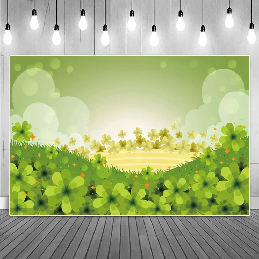 

Spring Grass Ground Photography Backdrop Birthday Decoration Lighting Spot Outing Custom Children Home Party Photo Background