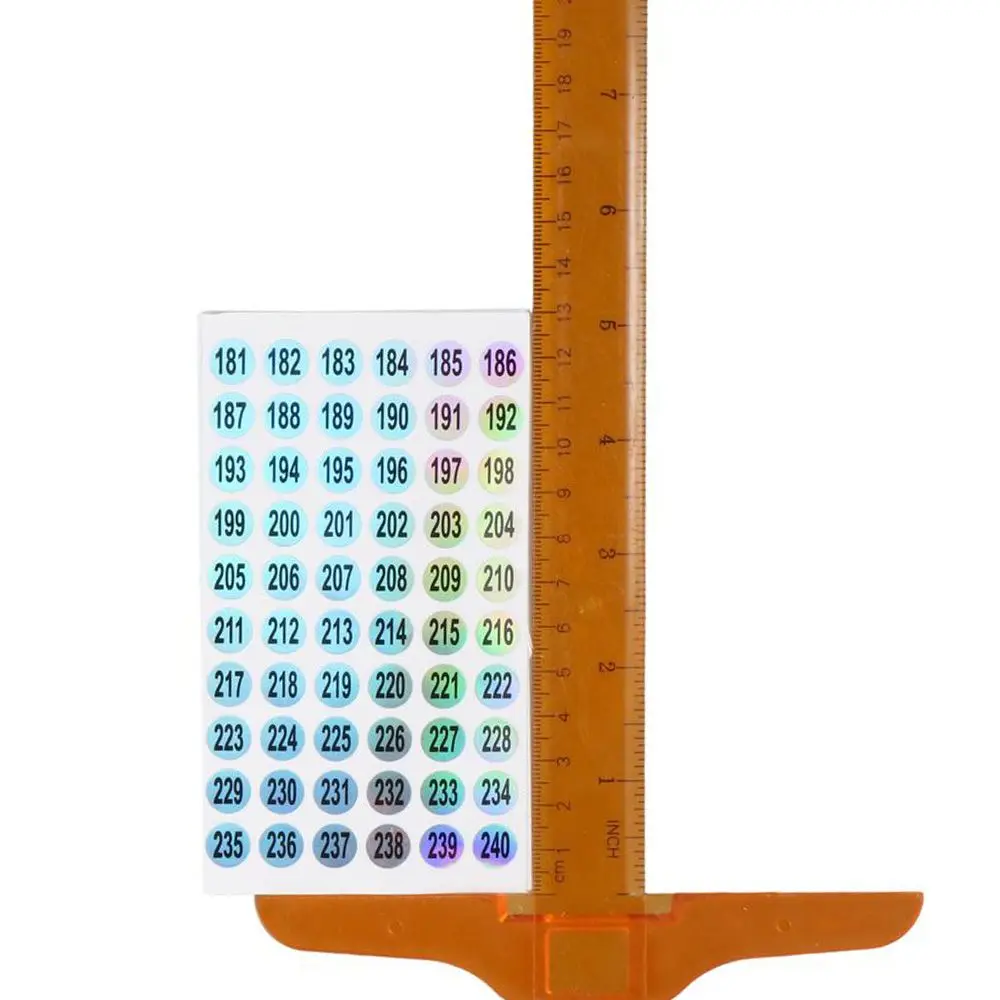 Наклейки с цифрами 10 листов 0 39 дюйма от 1 до 300