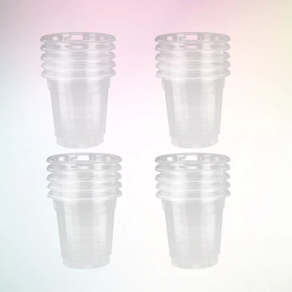 

60pcs Cups Transparent Thicken Drinking Cup Party Supplies For Home Cafe Restaurant