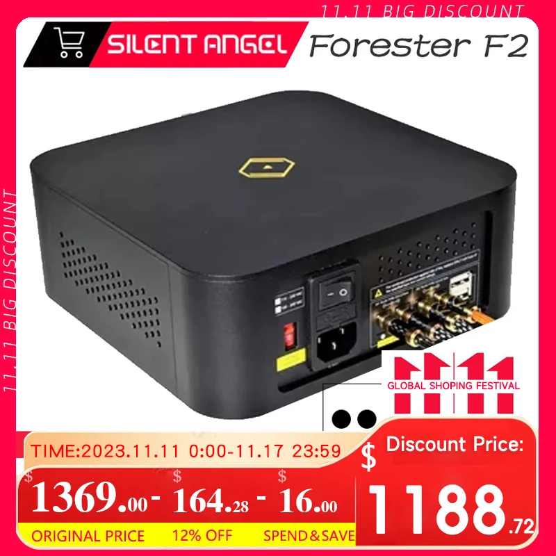 

Тихий Ангел Forester F2 стабильный Линейный источник питания с HIFI высокоточные универсальные выходы постоянного тока 12 В/3 А 5 В/2 а 2,5 мм 2,1 мм