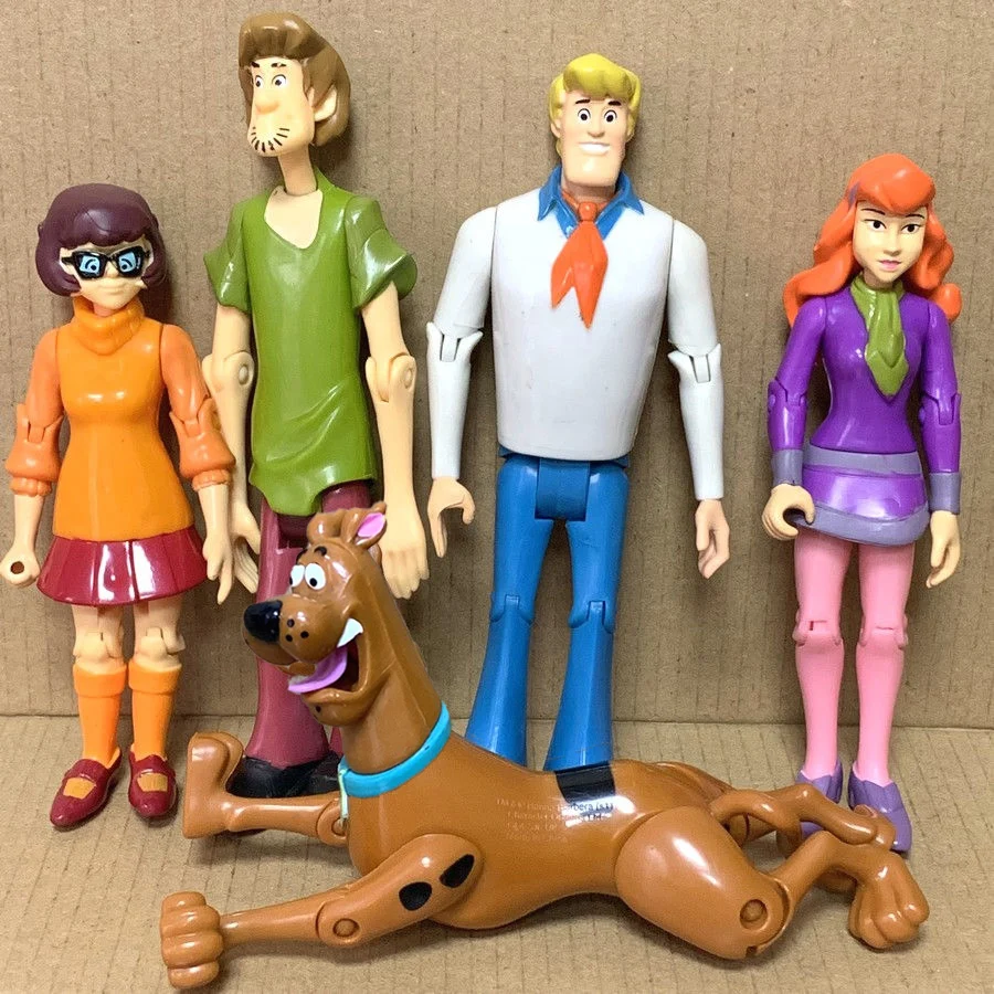 Лот 5 шт. Scooby 5-дюймовые Doo загадочное решение команда ворсистые Дафна Велма
