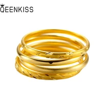 qeenkiss bt5280 fine jewelry wholesale fashion hot womangirl bride birthday wedding gift star meteor 24kt gold bracelet bangle