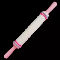 new white 36cm non stick glide fondant rolling pin fondant cake dough roller decorating cake roller crafts baking cooking tool