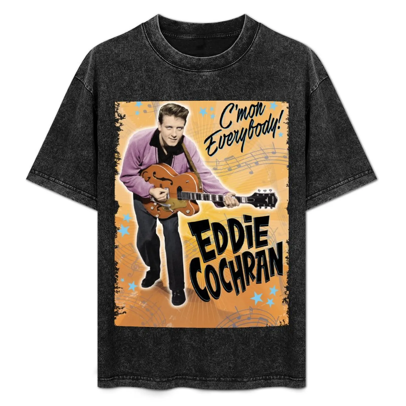 Фото Футболка Eddie Cochran, свободная повседневная футболка с короткими рукавами №1