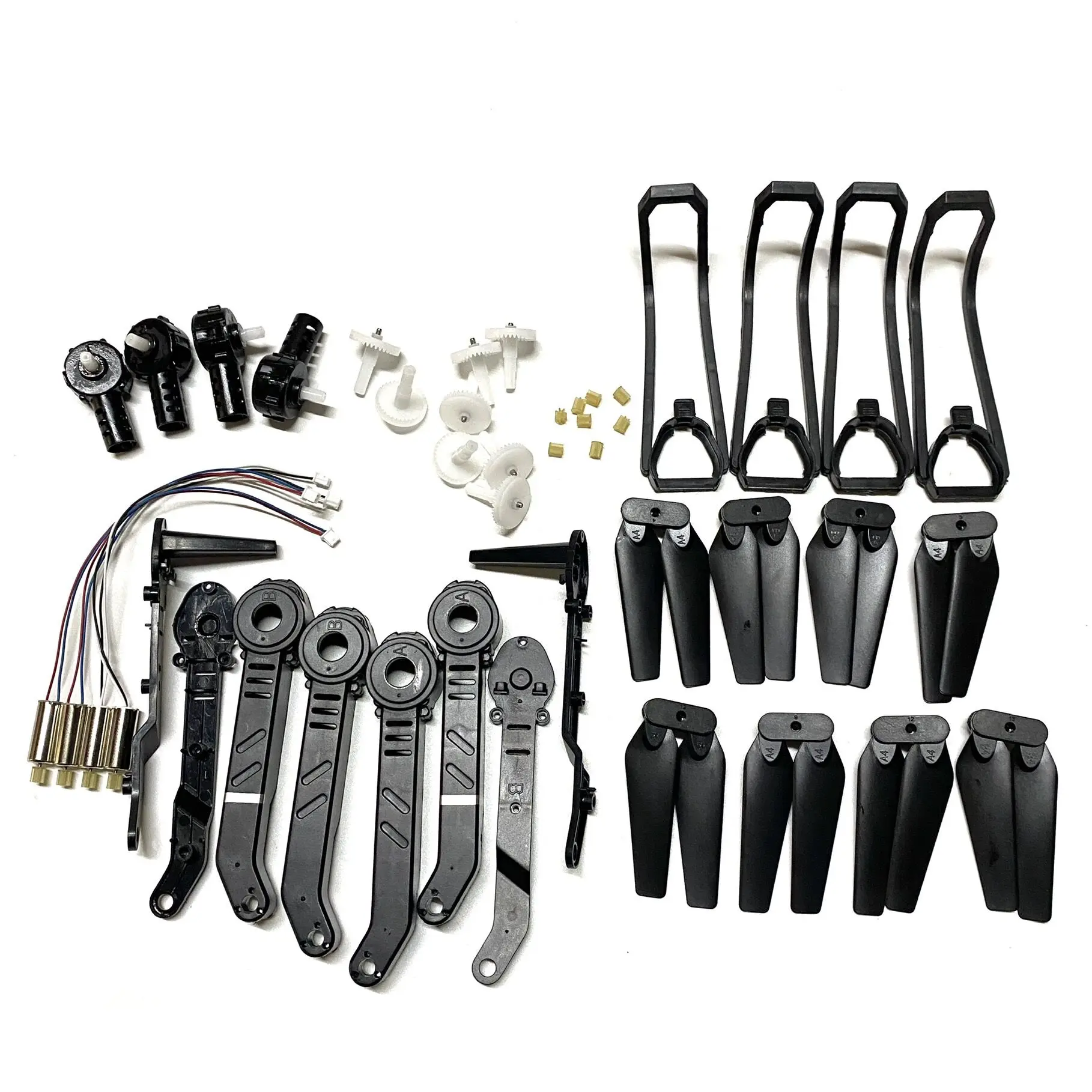 Запасные части для квадрокоптера E88 Teng1 E88pro RC Drone S89, защита Лопасти пропеллера, шестерни, Сменные аксессуары для двигателя