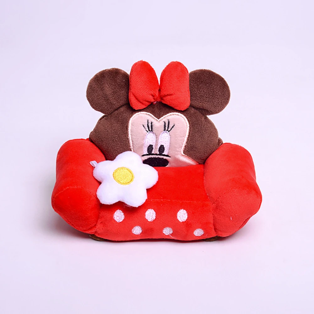 

Disney 17cm Creative Cartoon Sofa Modeling Donald Duck Three Eyed Winnie Bear Cute Plush Toy Doll Mobile Phone Eraser Gifts Kids