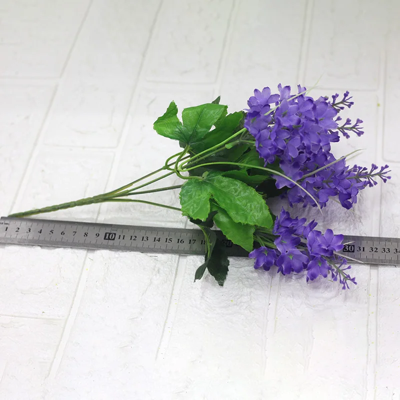 33cm PE Simulation Hyacinth Artificial Flowers Bouquet Photography Props Long Stem Plants Wedding Home Party Decorations images - 6